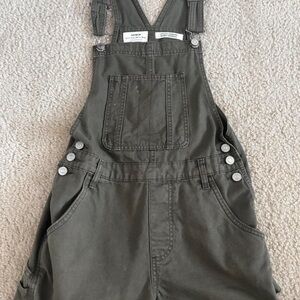 Green Overalls with Front Pocket